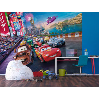 Dětská fototapeta DISNEY - AUTA - celosvětové závody - 360x270 cm