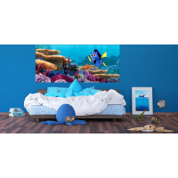 Dětská fototapeta DISNEY - Nemo a Dory mezi korály - 202x90 cm