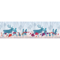 Dětská samolepící bordura DISNEY FROZEN 2 siluety - 10x500 cm