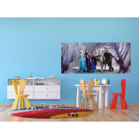 Dětská fototapeta DISNEY - Frozen v kouzelném lese - 202x90 cm