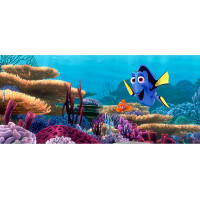 Dětská fototapeta DISNEY - Nemo a Dory mezi korály - 202x90 cm