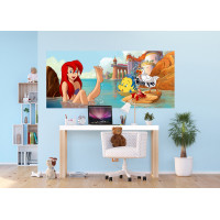 Dětská fototapeta DISNEY - Šťastná Ariel - 202x90 cm