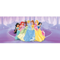 Dětská fototapeta DISNEY - Princezny na zámku - 202x90 cm