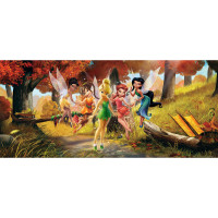 Dětská fototapeta DISNEY - Víly v podzimním lese - 202x90 cm