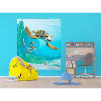 Dětská fototapeta DISNEY - Dory a Nemo s želvami - 180x202 cm