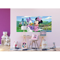 Dětská fototapeta DISNEY - Minnie a Daisy - 202x90 cm