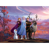 Dětská fototapeta DISNEY - Hrdinové Frozen II. na horské plošině - 252x182 cm