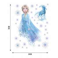Dětská samolepka FROZEN 2 kreslená Elsa 65x85 cm