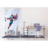 Dětský závěs CAPTAIN AMERICA 140x245 cm