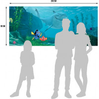 Dětská fototapeta DISNEY - Nemo a Dory v nebezpečí - 202x90 cm
