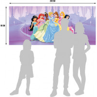 Dětská fototapeta DISNEY - Princezny na zámku - 202x90 cm