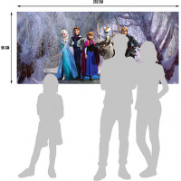 Dětská fototapeta DISNEY - Frozen v kouzelném lese - 202x90 cm