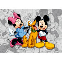 Dětská fototapeta DISNEY - Mickey, Minnie a Pluto - 155x110 cm