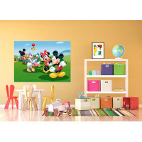 Dětská fototapeta DISNEY - Mickey Mouse tančí s přáteli - 155x110 cm