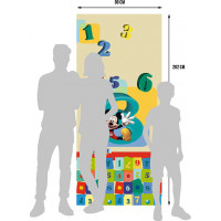 Dětská fototapeta DISNEY - Mickey Mouse a čísla - 90x202 cm