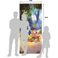 Dětská fototapeta DISNEY - Sněhurka a trpaslíci - 90x202 cm