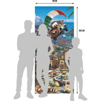 Dětská fototapeta DISNEY - AUTA - napříč světem - 90x202 cm