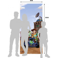 Dětská fototapeta DISNEY - Woody a Buzz - 90x202 cm