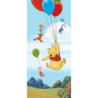 Dětská fototapeta DISNEY - Medvídek PÚ a balónky - 90x202 cm