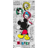 Dětská fototapeta DISNEY - Mickey Mouse maluje - 90x202 cm