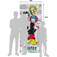 Dětská fototapeta DISNEY - Mickey Mouse maluje - 90x202 cm