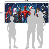 Dětská fototapeta MARVEL- SPIDER-MAN - Paralelní světy - 202x90 cm