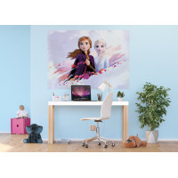 Dětská fototapeta DISNEY - FROZEN - Elsa a Anna spolu - 155x110 cm