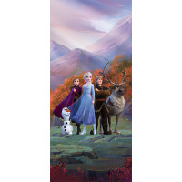 Dětská fototapeta DISNEY - Hrdinové Frozen II. na horské plošině - 90x202 cm