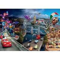 Dětská fototapeta DISNEY - AUTA - napříč světem - 360x270 cm