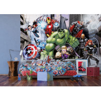 Dětská fototapeta MARVEL - Hrdinové Avengers v akci - 360x270 cm