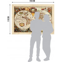 Moderní fototapeta - Historická mapa - 155x110 cm
