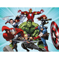 Dětská fototapeta MARVEL - Hrdinové Avengers útočí - 360x270 cm