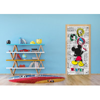 Dětská fototapeta DISNEY - Mickey Mouse maluje - 90x202 cm