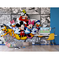 Dětská fototapeta DISNEY - Mickey Mouse a kamarádi 2 - 360x270 cm