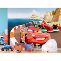 Dětská fototapeta DISNEY - Závody Cars ve Francii - 360x270 cm