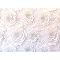 Moderní fototapeta - Wall of roses - 360x254 cm