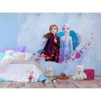 Dětská fototapeta DISNEY - FROZEN - Elsa a Anna spolu - 360x270 cm