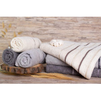 Bavlněný ručník FRESH 50x90 cm - stříbrný