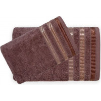 Bavlněný ručník GITA 30x50 cm - čokoládový