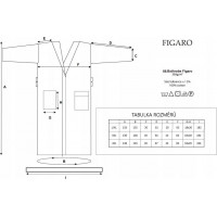 Unisex župan FIGARO - bílý - velikost L/XL