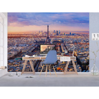 Moderní fototapeta - Paříž z výšky - 360x270 cm