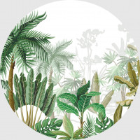 Moderní fototapeta - Džungle - kulatá - 140 cm