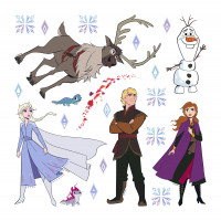 Dětská samolepka DISNEY FROZEN 2 kreslené 30x30 cm