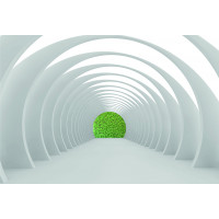 Moderní fototapeta - Bílý tunel - 360x270 cm
