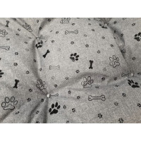 Pelíšek pro psy FLUFFY - 125x80 cm - šedý
