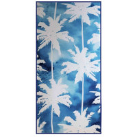 Plážová osuška 70x140 cm Summer Palms - Modré palmy