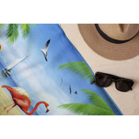 Plážová osuška 70x140 cm Summer Paradise - Plameňáci