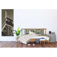 Moderní fototapeta - Eiffelova věž - černobílá - 90x202 cm