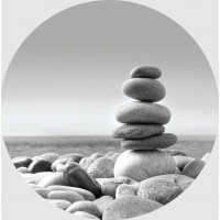 Moderní fototapeta - Mořské kameny - kulatá - 70 cm
