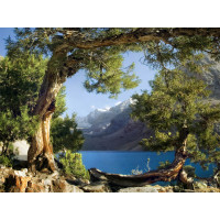 Moderní fototapeta - Horské jezero - 360x270 cm